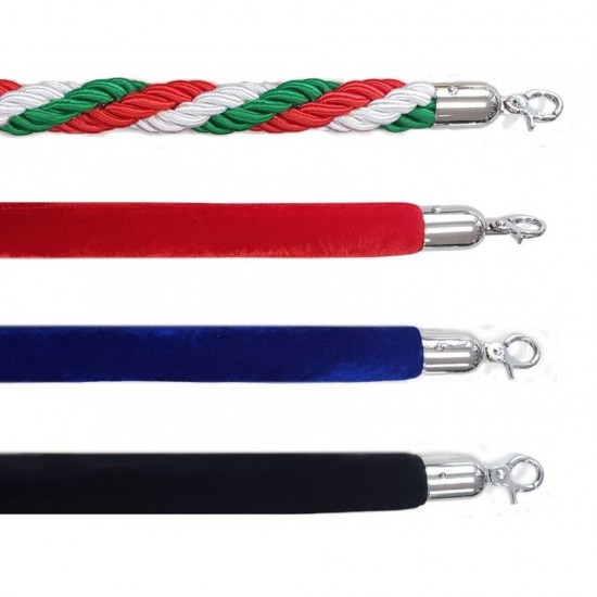 Сив ограничителен стопер с въже с цвят по избор