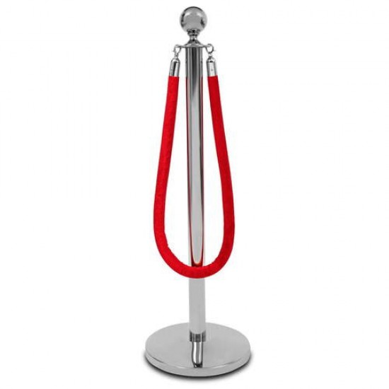 Сив ограничителен стопер с въже с цвят по избор