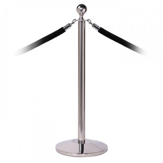 Сив ограничителен стопер с въже с цвят по избор