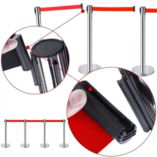 Стопер с червена лента 220 см.