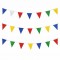 Оградна лента - гирлянд с триъгълни знаменца с цвят по Ваш избор