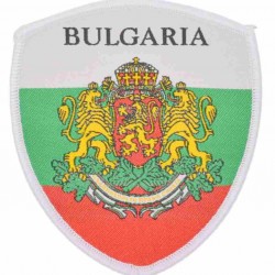 Бродирана нашивка - бродирана емблема за пришиване със знамето и герба на България