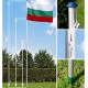 Бюджетен сглобяем алуминиев пилон със знаме на България 90/150 см.