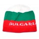 Трикольорна плетена шапка с надпис Bulgaria