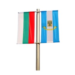 Стойка за стълб за две знамена