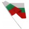Знаме на България 14/21 см. с пластмасова дръжка - 60 гр./м2