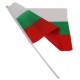 Знаме на България 14/21 см. с пластмасова дръжка - 60 гр./м2