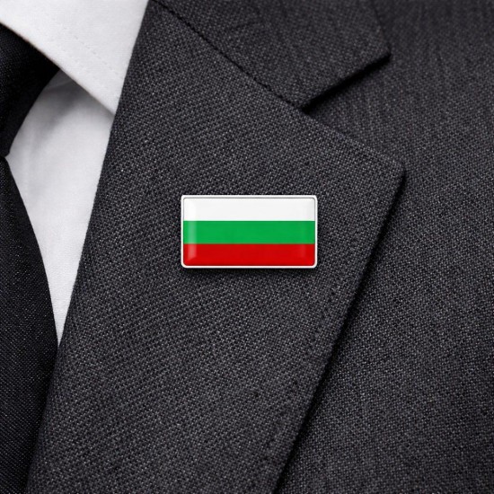 Значка със знамето на България – правоъгълна