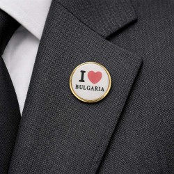 Кръгла значка Аз обичам България
