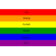 Знаме на ЛГБТ общността с цветовете на дъгата