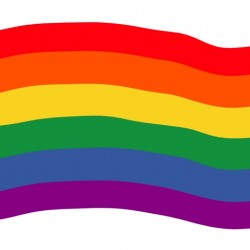 Знаме на ЛГБТ общността с цветовете на дъгата