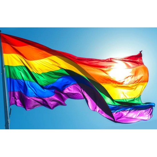 Знаме на ЛГБТ общността с цветовете на дъгата