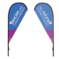 Рекламен флаг по Ваш дизайн тип Капка размер S - 75/165 см. Рекламен флаг по Ваш дизайн тип Капка размер S - 75/165 см.