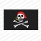 Пиратско знаме с череп и кости
