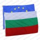 Знамена на България и ЕС 70/120 см. с капси