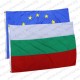 Знамена на България и ЕС 70/120 см. с капси Знамена на България и ЕС 70/120 см. с капси