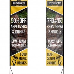 Рекламно знаме по Ваш проект тип Банер размер S - 65/220 см.