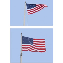 Сива флагова тежест с ринг за алуминиев или стоманен пилон