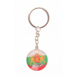 Сувенирен ключодържател със знаме и герб на България