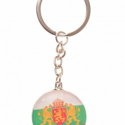 Сувенирен ключодържател със знаме и герб на България