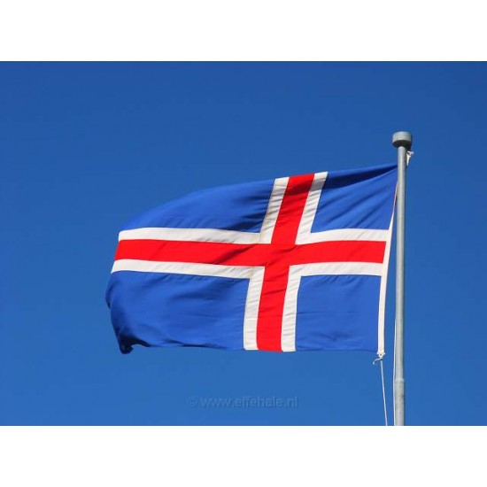 Знаме на Исландия за външни условия