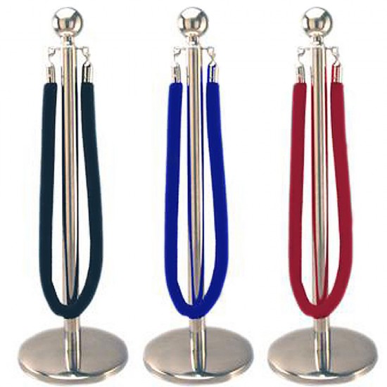 Комплект две ограничителни колчета с едно въже с цвят по избор