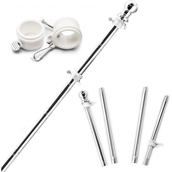 Сглобяема метална дръжка за знаме до 145 см. с декоративен връх и механизъм против усукване на знамето