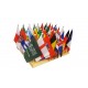 3 дървени основи за по 8 знамена с 32 знамена 15/21 см. на държавите от Световното първенство по футбол 2022