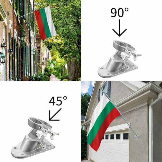 Външна фасадна стойка с две възможни позиции за знамето