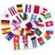 32 знамена на лента 10 метра на държавите от Световното първенство по футбол 2022