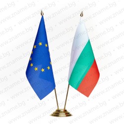 Двойна настолна стойка от месинг