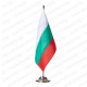 Настолна стойка от хром-никел с едно знаме Настолна стойка от хром-никел с едно знаме