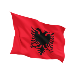 Знаме на Албания за външни условия