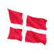 Знаме на Дания за външни условия