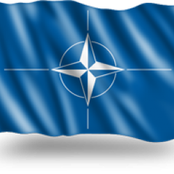 Знаме на НАТО за външни условия