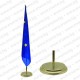 Златиста интериорна стойка за зала от метал за едно знаме - 220 см. Златиста интериорна стойка за зала от метал за едно знаме - 220 см.