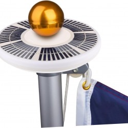 Соларно лед осветление за знаме на пилон