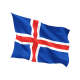 Знаме на Исландия за външни условия