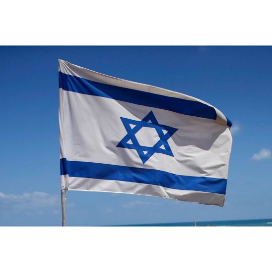 Знаме на Израел печат за външни условия