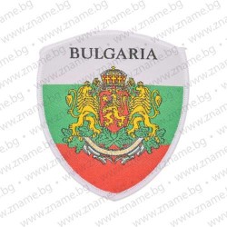 Бродирана нашивка - бродирана емблема за пришиване със знамето и герба на България