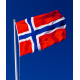 Знаме на Норвегия печат за външни условия