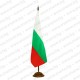 Луксозна дървена основа за интериорна стойка за едно, две или три знамена Луксозна дървена основа за интериорна стойка за едно, две или три знамена