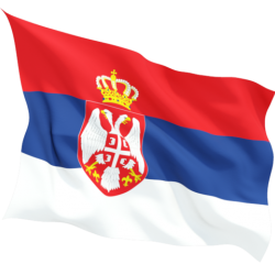 Знаме на Сърбия за външни условия