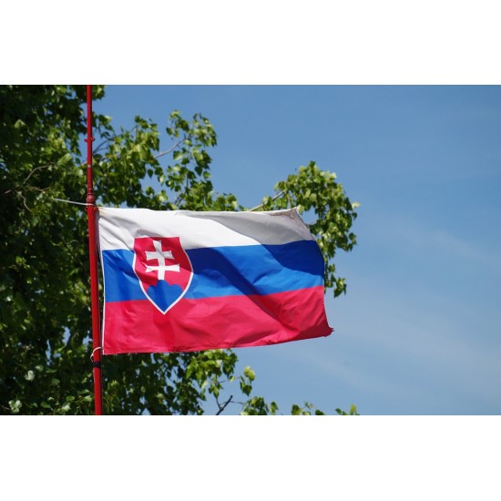Знаме на Словакия за външни условия