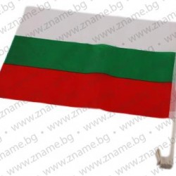 Знаме на България 30/50 см. със стойка за стъкло на автомобил