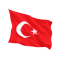 Знаме на Турция двустранна апликация