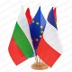 Настолна стойка от дърво с пет знамена Настолна стойка от дърво с пет знамена