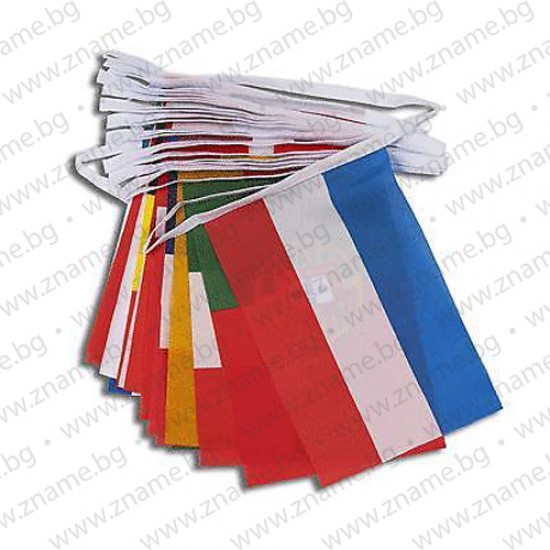 28 знамена на лента на страните членки на ЕС