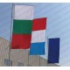 Подсилен придържащ ринг за знаме за пилон Подсилен придържащ ринг за знаме за пилон