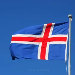 Знаме на Исландия за външни условия